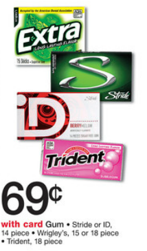 Walgreens: Trident Gum only 19 Cents Each!