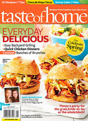 Taste of Home Magazine Subscription for $4.50 (64¢ per issue)