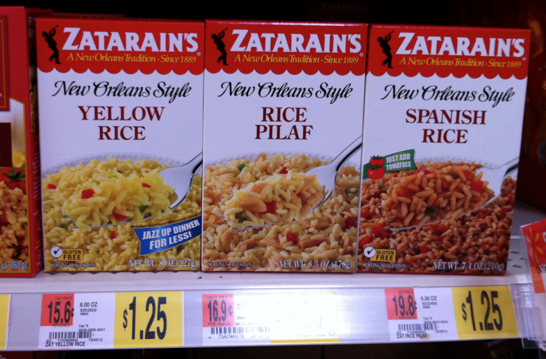 Zatarain’s Rice Products for $1 at Walmart