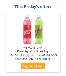 FREE Aquafina Sparkling Water