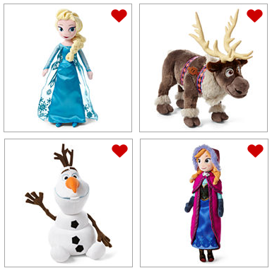 frozen plush dolls set