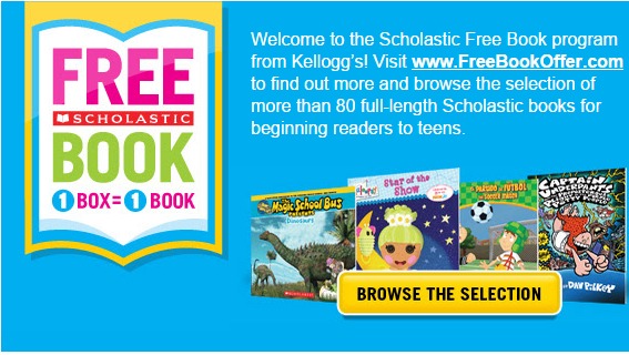 FREE Scholastic Book With One Specially Marked Kellogg's Product ...