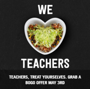 chipotle teachers bogo