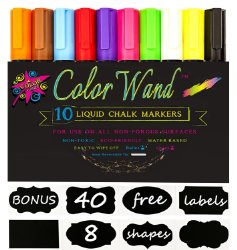 Reversible Tip Liquid Chalk Markers w/ 40 Chalkboard Labels – $15.99!