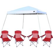 Hurry! Ozark Trail 12×12 Slant Leg Instant Canopy/Gazebo Shelter with 4 Chairs Value Bundle – Just $64.00! Back in Stock!
