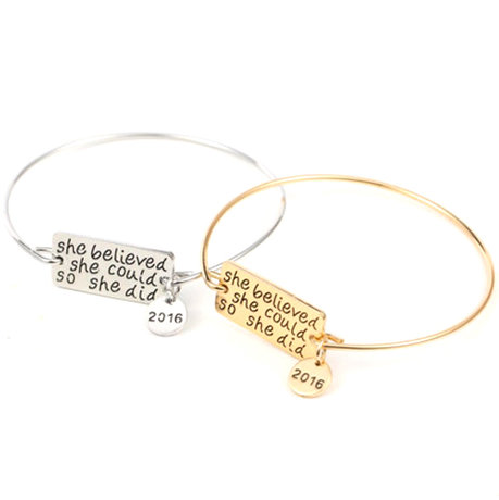 She Believed She Could Charm Bangle Bracelet – Just $12.99! Free shipping!