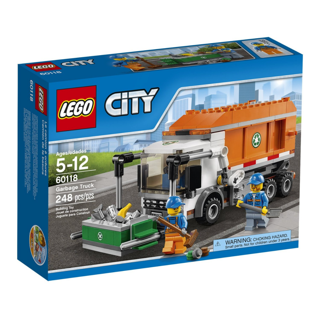 lego city garbage truck 60118 amazon
