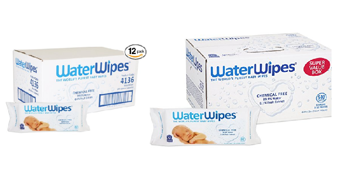 WaterWipes Baby Wipes- Natural & Chemical Free Only $15.79 Shipped! That’s Only $0.02 per Wipe!