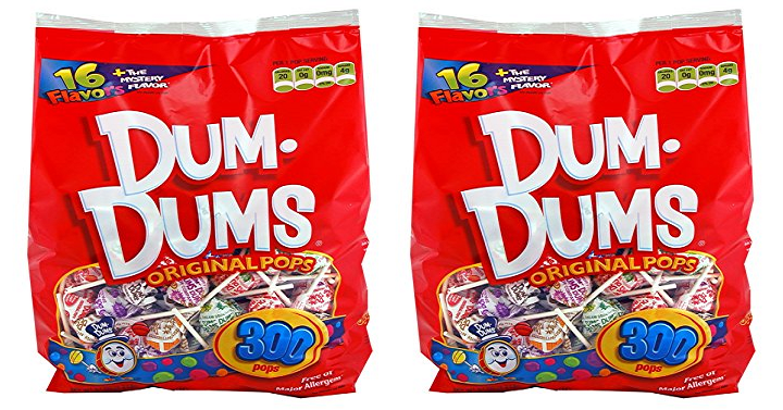 DUM DUMS Lollipops 300 Count ONLY $7.97!!