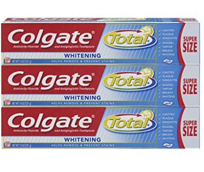Colgate Total Whitening Paste Toothpaste 7.8oz 3 pack – Only $7.53!
