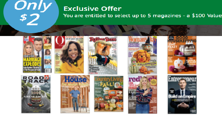 1 Year Magazine Subscriptions For Only 2 00 Each Common Sense With 