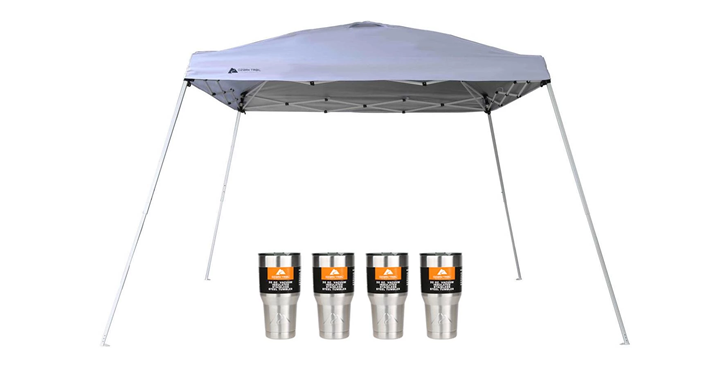 Ozark Trail 12×12 Slant Leg Canopy with 4 Tumblers Value Bundle – Just $40.06! Back in stock!