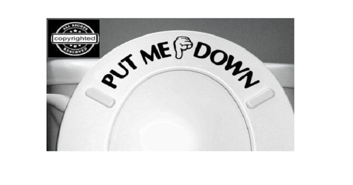 Put Me Down Toilet Decal Only $1.95 Shipped!
