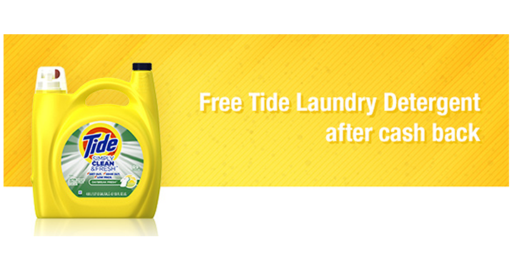 Hurry! Awesome Freebie! Get FREE Tide Laundry Detergent From Top Cash Back!