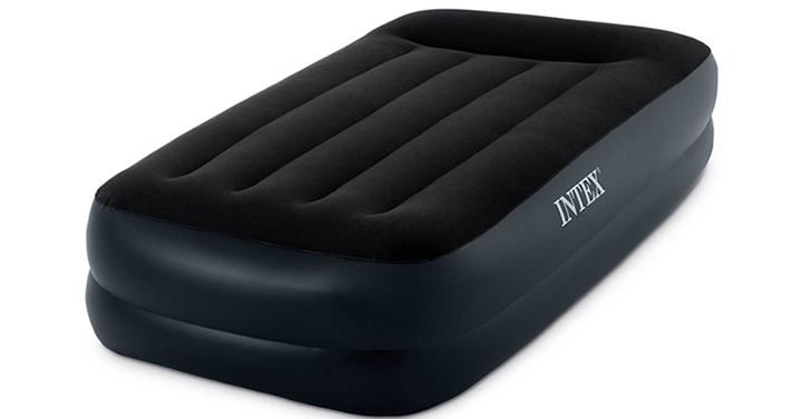 Intex Pillow Rest Raised Twin Airbed with Built-in Pillow and Electric Pump – Just $16.71!