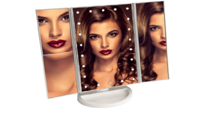Vivitar Simply Beautiful 24 LED Light Up Trifold Mirror Only $19.99 Shipped! (Reg. $40)