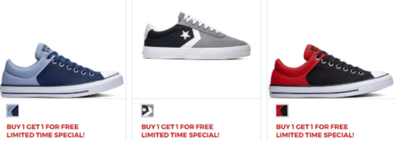 BOGO Converse Sneakers at JCPenney 