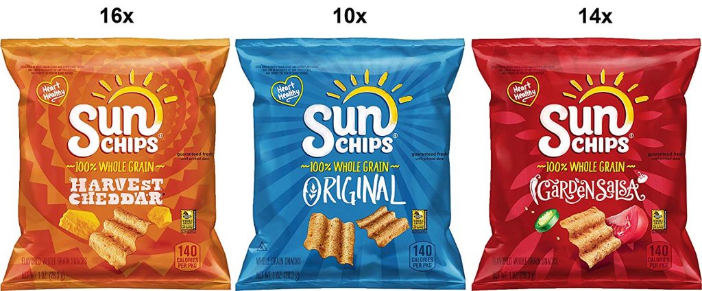 Sunchips Multigrain Chips Variety Pack, 40 Count—$11.52!