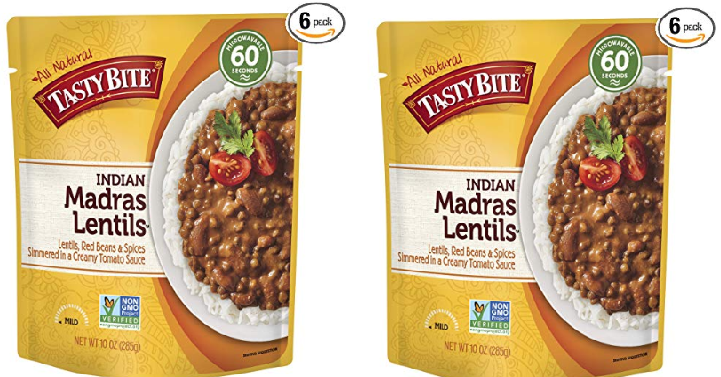 Tasty Bite Indian Entree Madras Lentils 10 Ounce (Pack of 6) Only $5.17 Shipped!