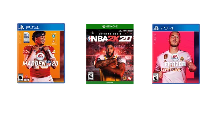 PlayStation4 (PS4) Sports Lot: Madden 20 & NBA 2K20