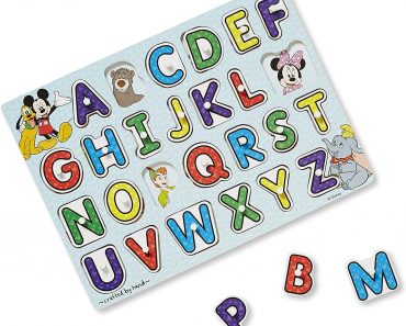 Melissa & Doug Disney Classics Wooden Alphabet Puzzle Only $5.88!