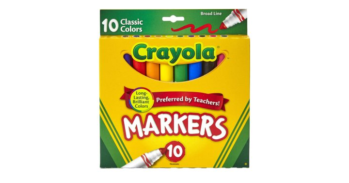 Crayola Original Broad Line Markers – Set of 10 – Just $.97! - Common ...