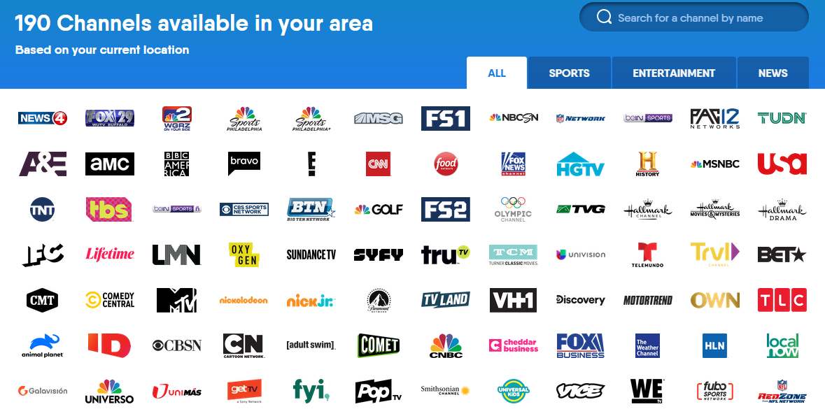 fubo not showing local channels