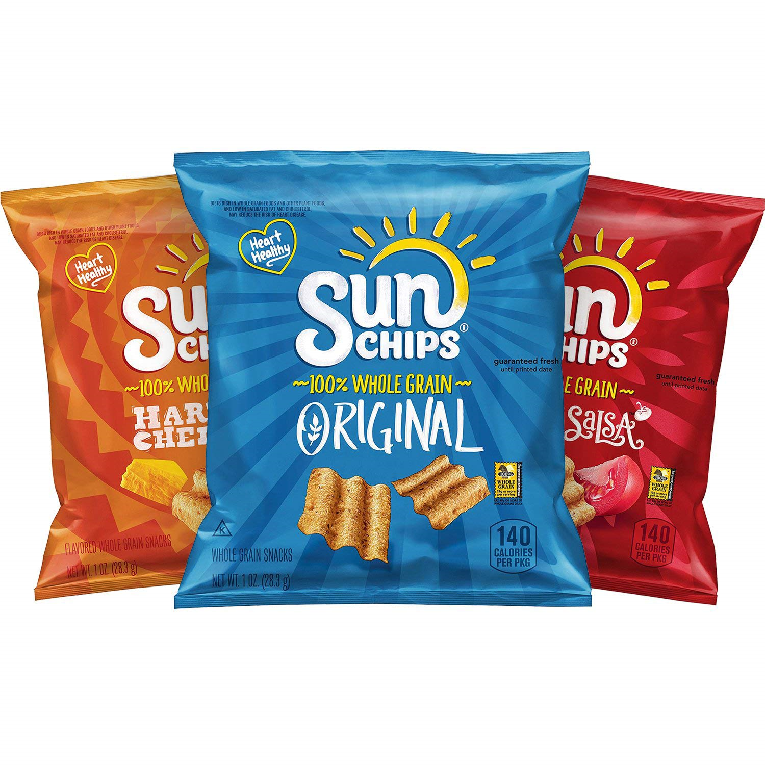 SunChips Multigrain Chips Variety Pack, (Pack of 40) Only 12.24