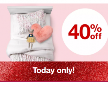 Target: Save 40% on Pillowfort Bedding & Décor! Today Only!