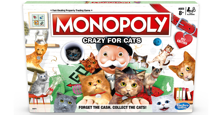 Monopoly Crazy For Cats Board Game – Just $13.99! Only At Walmart ...