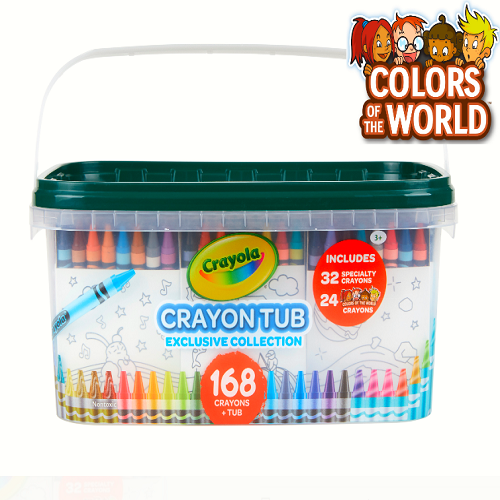 Crayola Crayon and Storage Tub 168-Piece Only $9.97! (Reg. $20