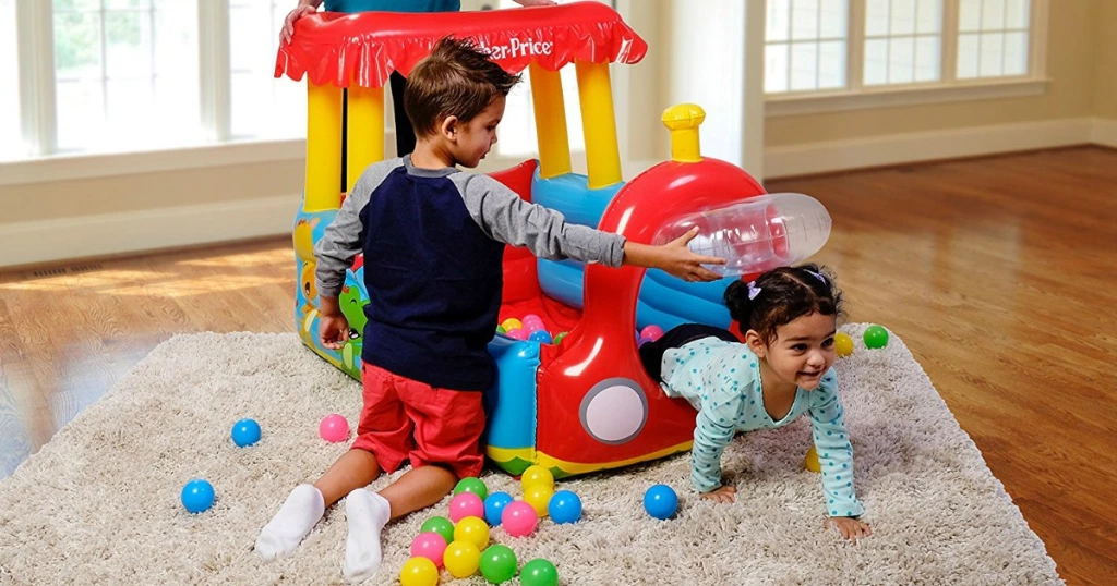 train ball pit fisher price