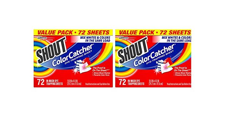 Shout Color Catcher – 72 ct – Just $6.96! - Common Sense With Money