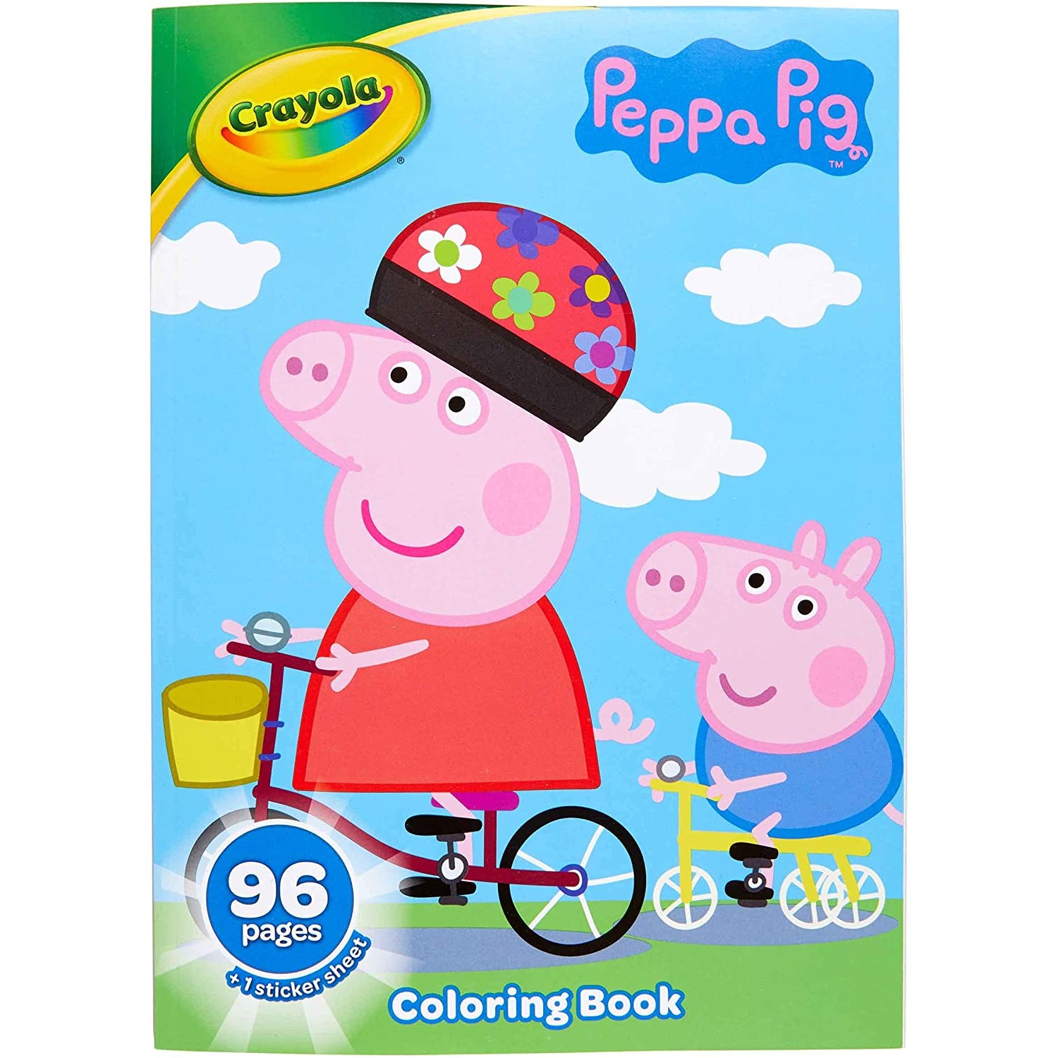 Crayola Peppa Pig Coloring Book with Stickers (96 Pages) Only $1.99 ...