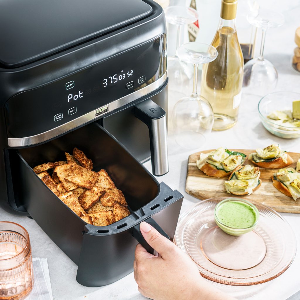 Bella Pro Series 8-qt. Digital Air Fryer with Dual Baskets (Matte Black ...