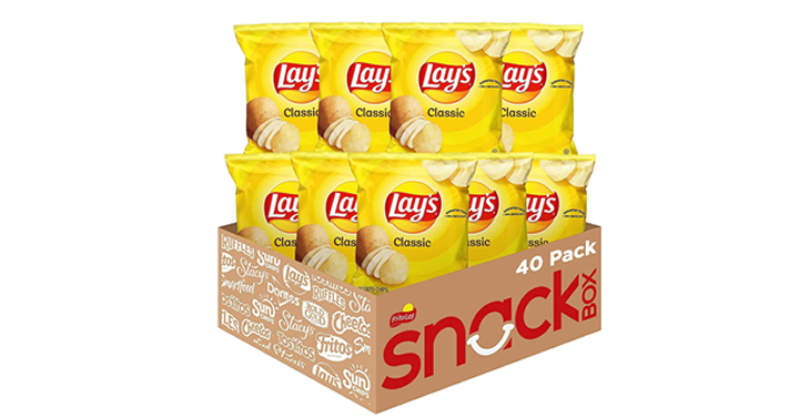 Lay’s Classic Potato Chips, 1 Ounce (pack Of 40) – Just $12.90 