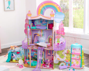 KidKraft Rainbow Dreamers Wooden Waterfall Grotto Dressing Room Play – Only $6.18!