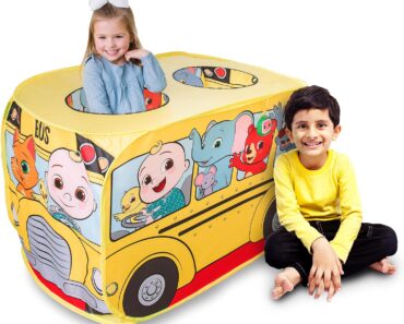 Cocomelon Musical Yellow School Bus Pop Up Tent – Only $10.49!