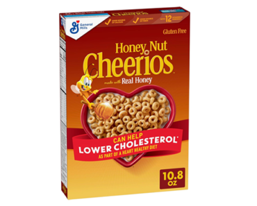 Honey Nut Cheerios, Gluten Free Cereal With Oats, 10.8 Oz – Just $1.84!