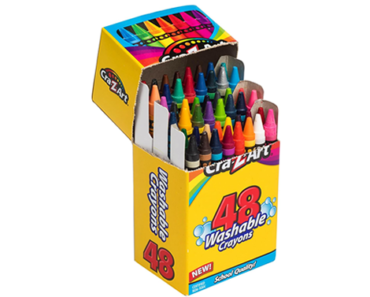 Cra-Z-Art Washable Classic Crayons, Pack Of 48 Crayons – Just $.70!