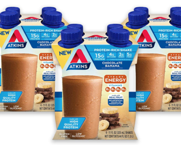 Atkins Chocolate Banana Protein-Rich Shake (Pack of 12) – Just $14.87!