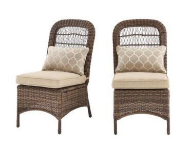 Hampton Bay Beacon Park Brown Wicker Outdoor Patio Chair (2-Pack) – Only $79.75!