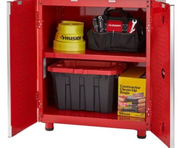 Husky Ready-to-Assemble 24-Gauge Steel 2-Door Garage Base Cabinet – Only $129!