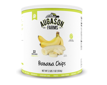 Augason Farms Banana Chips 2 lbs 1 oz No. 10 Can – Just $9.98!