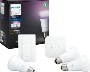 Philips Hue 60W A19 Smart LED Starter Kit – Only $109.99!