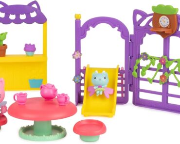 Gabby’s Dollhouse Kitty Fairy Garden Party, 18-Piece Playset – Only $5.49!