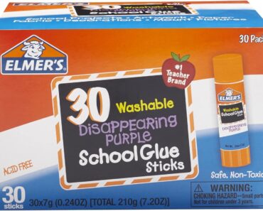 Elmer’s Disappearing Purple School Glue Sticks (Pack of 30) – Only $7.64!