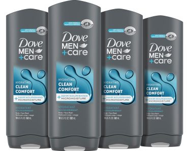 DOVE MEN + CARE Body and Face Wash Clean Comfort (4 Count) – Only $16.56!