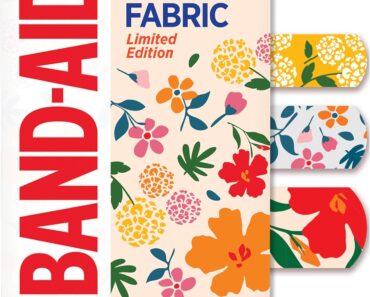 Band-Aid Brand Flexible Fabric Bandages, Wildflower, Assorted, 30 Count – Only $2.72!