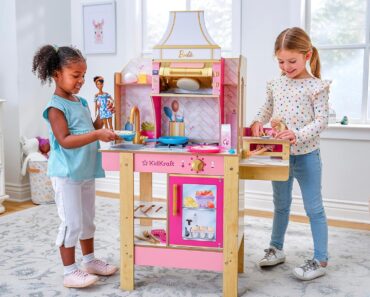 KidKraft Cook with Barbie Wooden Play Kitchen – Only $51!